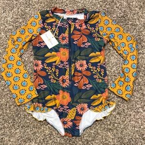 Colorful Floral Kids Rashguard
